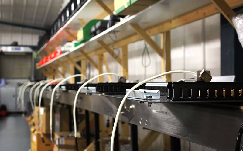 internal components displayed on a shelf